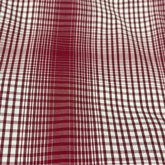 Alfani Mens Short Sleeve Shirt Red White Plaid XXL - Picture 7 of 8